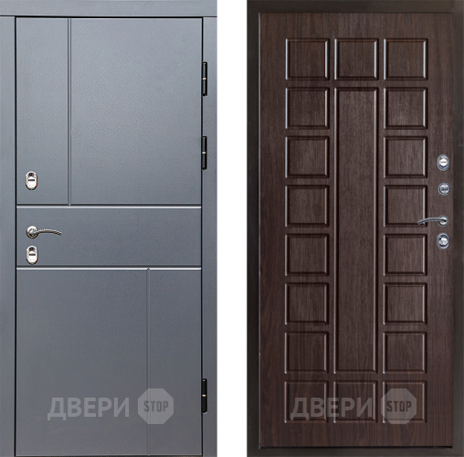 Входная металлическая Дверь Престиж TERMO с терморазрывом Горизонт Грэй Престиж Венге в Дзержинском