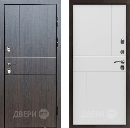 Входная металлическая Дверь Престиж TERMO с терморазрывом Горизонт Венге Горизонт Бетон белый в Дзержинском
