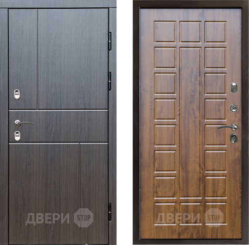 Входная металлическая Дверь Престиж TERMO с терморазрывом Горизонт Венге Престиж Дуб в Дзержинском