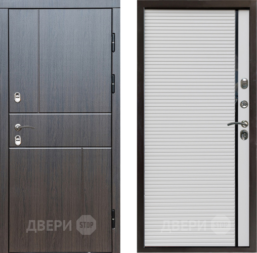 Входная металлическая Дверь Престиж TERMO с терморазрывом Горизонт Венге Porte Белый в Дзержинском
