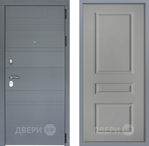 Дверь Заводские двери Лира Софт графит Стокгольм Грей софт в Дзержинском
