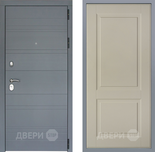 Дверь Заводские двери Лира Софт графит Доррен Шампань в Дзержинском