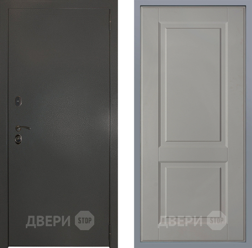 Дверь Заводские двери Эталон 3к антик серебро Доррен Грей софт в Дзержинском