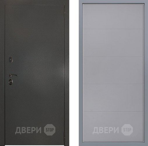 Дверь Заводские двери Эталон 3к антик серебро Тривия Грей софт в Дзержинском