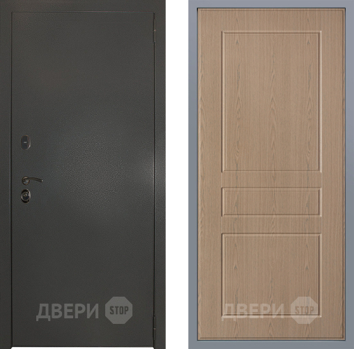 Дверь Заводские двери Эталон 3к антик серебро К-2 Беленый дуб в Дзержинском