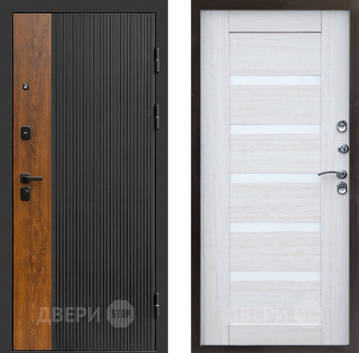 Входная металлическая Дверь Престиж Prestizh Царга Лиственница белая в Дзержинском