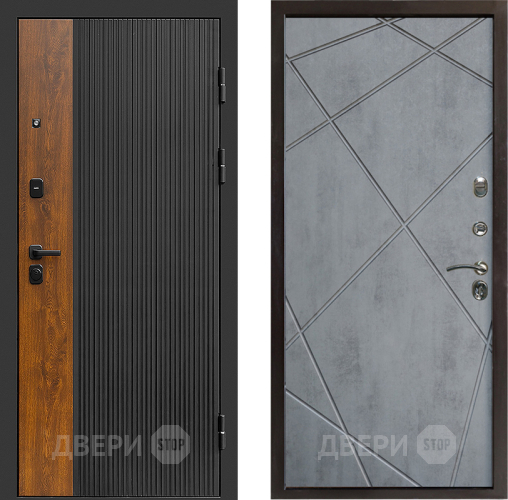 Входная металлическая Дверь Престиж Prestizh Лучи Бетон темный в Дзержинском