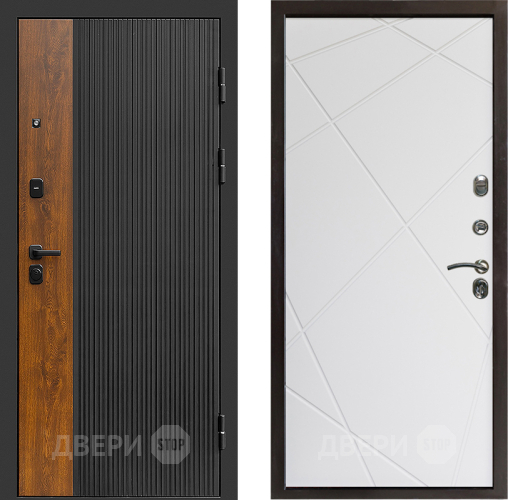 Входная металлическая Дверь Престиж Prestizh Лучи Бетон белый в Дзержинском