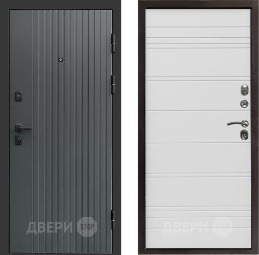 Входная металлическая Дверь Престиж Tvist Grey Line Белый в Дзержинском