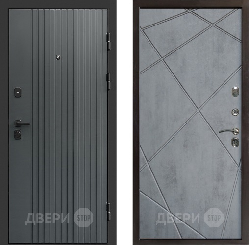 Дверь Престиж Tvist Grey Лучи Бетон темный в Дзержинском
