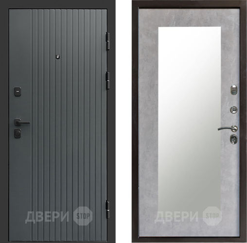 Дверь Престиж Tvist Grey Зеркло Пастораль Бетон светлый в Дзержинском