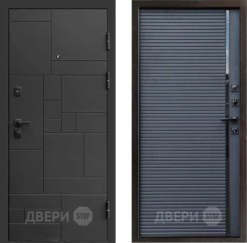 Входная металлическая Дверь Престиж Kvadro Porte Черный кварц в Дзержинском