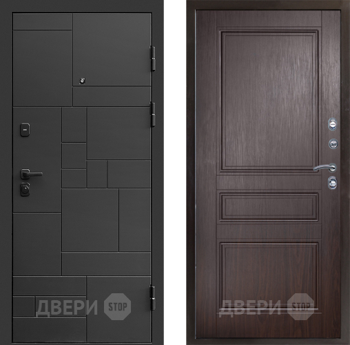 Входная металлическая Дверь Престиж Kvadro Классика Венге в Дзержинском
