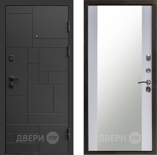 Дверь Престиж Kvadro Зеркало Белый софт в Дзержинском