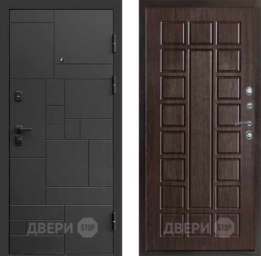 Входная металлическая Дверь Престиж Kvadro Престиж Венге в Дзержинском