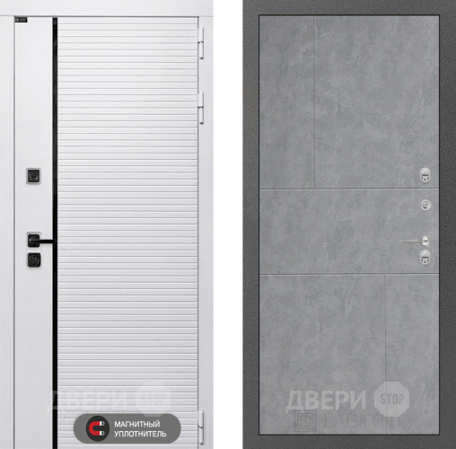 Входная металлическая Дверь Лабиринт (LABIRINT) Royal 21 Бетон светлый в Дзержинском