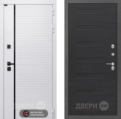 Входная металлическая Дверь Лабиринт (LABIRINT) Royal 14 Эковенге поперечный в Дзержинском