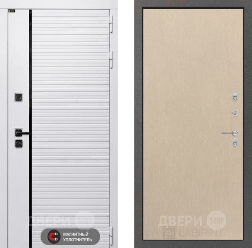 Входная металлическая Дверь Лабиринт (LABIRINT) Royal 05 Венге светлый в Дзержинском