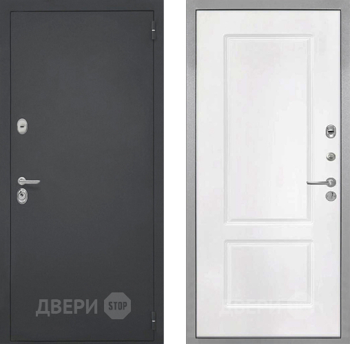 Входная металлическая Дверь Интекрон (INTECRON) Гектор КВ-2 Белый матовый в Дзержинском