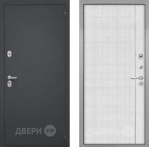 Входная металлическая Дверь Интекрон (INTECRON) Гектор В-07 с молдингом Лофт белый в Дзержинском