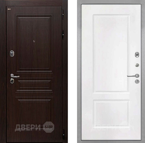 Дверь Интекрон (INTECRON) Брайтон Тиковое Дерево КВ-2 Белый матовый в Дзержинском