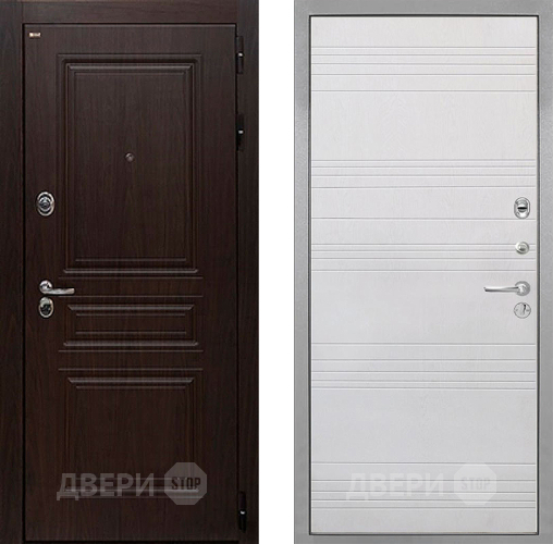 Дверь Интекрон (INTECRON) Брайтон Тиковое Дерево ФЛ-316 Белый ясень в Дзержинском