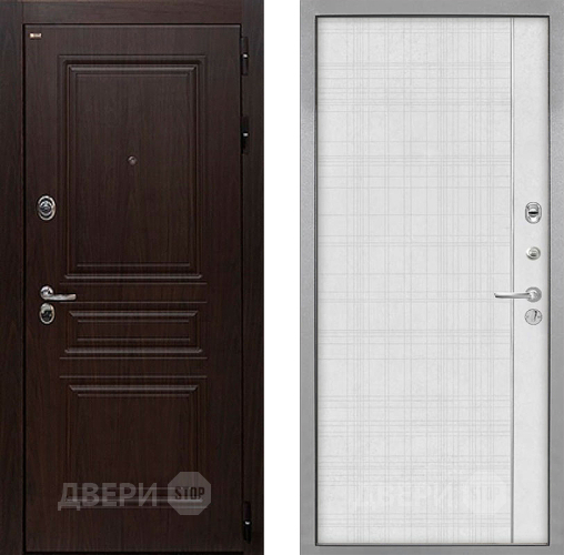 Дверь Интекрон (INTECRON) Брайтон Тиковое Дерево В-07 с молдингом Лофт белый в Дзержинском