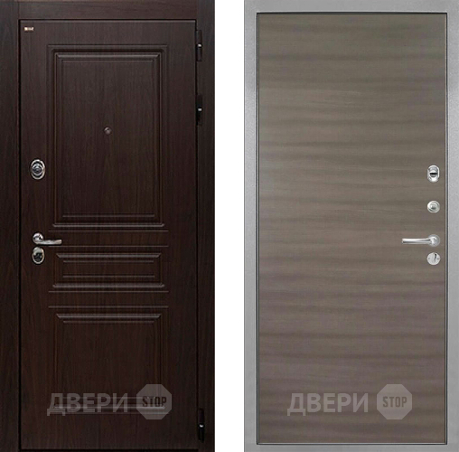 Дверь Интекрон (INTECRON) Брайтон Тиковое Дерево Гладкая Дуб тоскано поперечный в Дзержинском