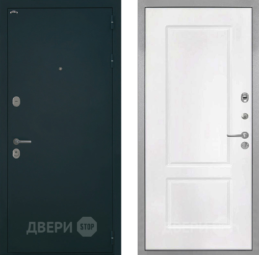 Входная металлическая Дверь Интекрон (INTECRON) Греция КВ-2 Белый матовый в Дзержинском