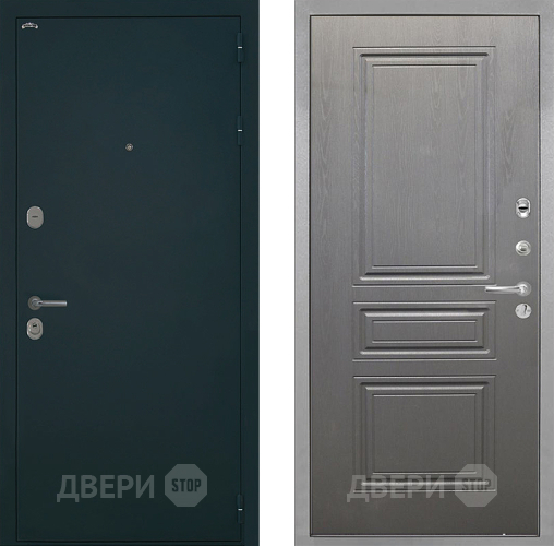 Входная металлическая Дверь Интекрон (INTECRON) Греция ФЛ-243 Графит вуд дуб в Дзержинском