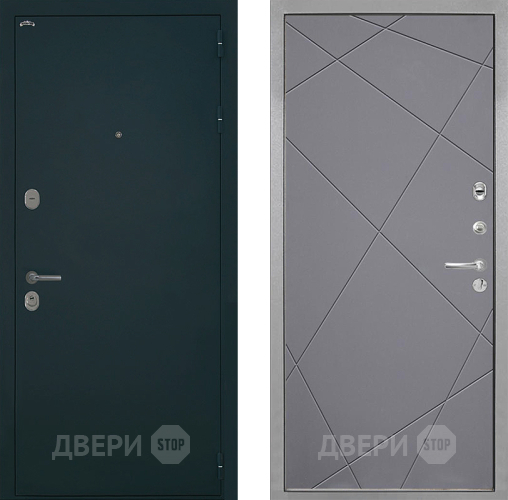 Дверь Интекрон (INTECRON) Греция Лучи-М Графит софт в Дзержинском