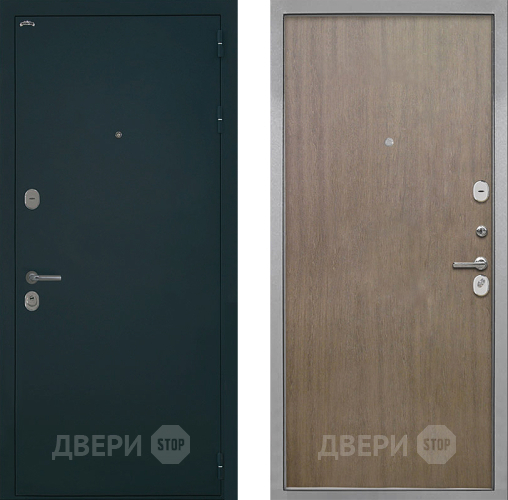 Входная металлическая Дверь Интекрон (INTECRON) Греция Гладкая шпон Венге коричневый в Дзержинском
