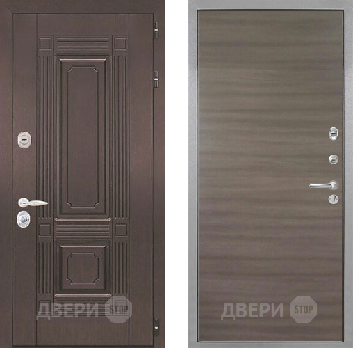 Входная металлическая Дверь Интекрон (INTECRON) Италия Гладкая Дуб тоскано поперечный в Дзержинском