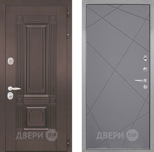Дверь Интекрон (INTECRON) Италия Лучи-М Графит софт в Дзержинском
