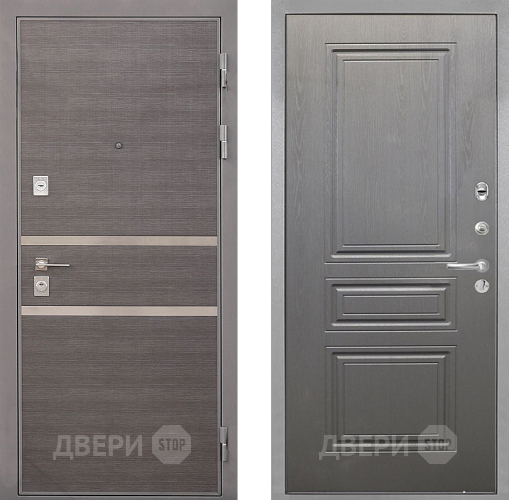 Дверь Интекрон (INTECRON) Неаполь ФЛ-243 Графит вуд дуб в Дзержинском