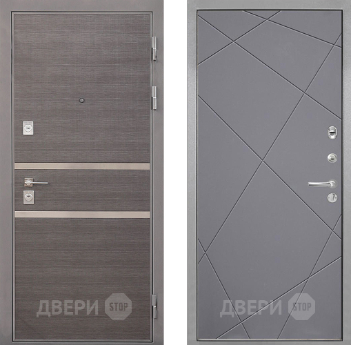 Дверь Интекрон (INTECRON) Неаполь Лучи-М Графит софт в Дзержинском