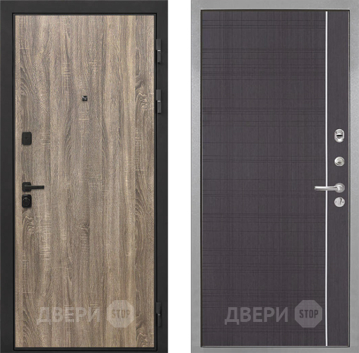 Дверь Интекрон (INTECRON) Профит Black Дуб Турин В-07 с молдингом Венге в Дзержинском
