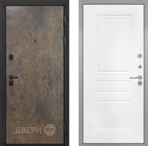 Дверь Интекрон (INTECRON) Профит Black Гранж ФЛ-243 Белый матовый в Дзержинском