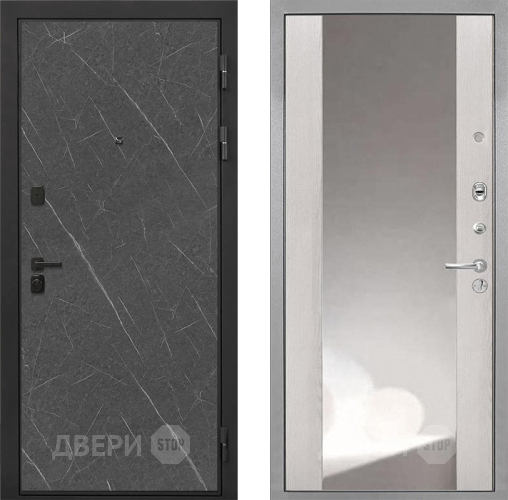 Дверь Интекрон (INTECRON) Профит Black Гранит Лава Оникс ФЛЗ-516 Зеркало Сосна белая в Дзержинском