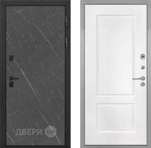 Дверь Интекрон (INTECRON) Профит Black Гранит Лава Оникс КВ-2 Белый матовый в Дзержинском