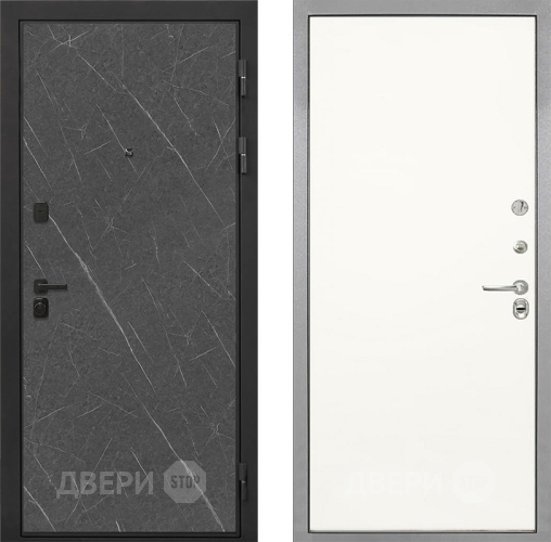 Дверь Интекрон (INTECRON) Профит Black Гранит Лава Оникс Гладкая Слоновая кость в Дзержинском