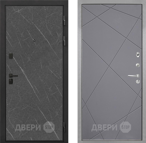 Дверь Интекрон (INTECRON) Профит Black Гранит Лава Оникс Лучи-М Графит софт в Дзержинском