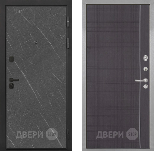 Дверь Интекрон (INTECRON) Профит Black Гранит Лава Оникс В-07 с молдингом Венге в Дзержинском