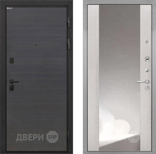 Входная металлическая Дверь Интекрон (INTECRON) Профит Black Эковенге ФЛЗ-516 Зеркало Сосна белая в Дзержинском