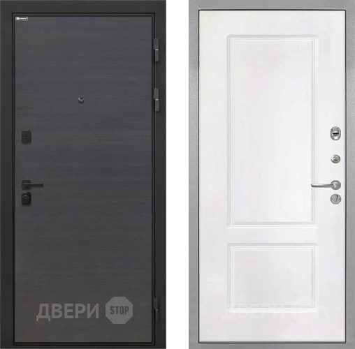 Дверь Интекрон (INTECRON) Профит Black Эковенге КВ-2 Белый матовый в Дзержинском