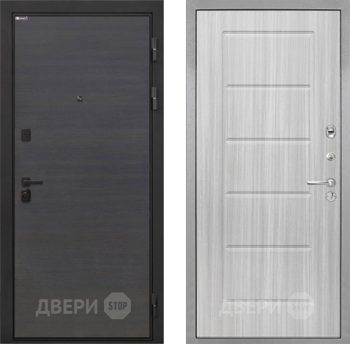 Входная металлическая Дверь Интекрон (INTECRON) Профит Black Эковенге ФЛ-39 Сандал белый в Дзержинском