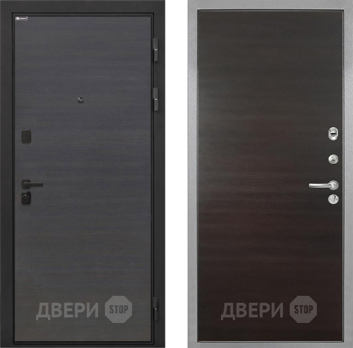 Дверь Интекрон (INTECRON) Профит Black Эковенге Гладкая Эковенге поперечный в Дзержинском