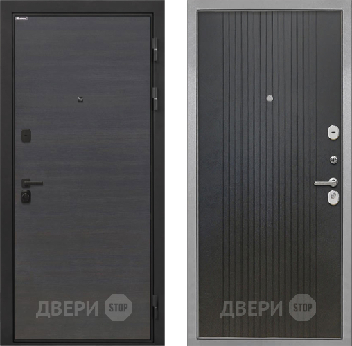 Входная металлическая Дверь Интекрон (INTECRON) Профит Black Эковенге ФЛ-295 Лофт черный в Дзержинском