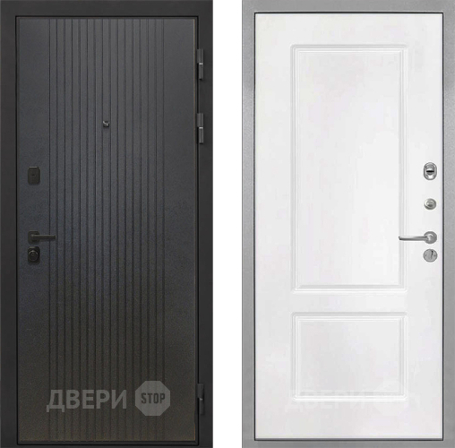 Входная металлическая Дверь Интекрон (INTECRON) Профит Black ФЛ-295 КВ-2 Белый матовый в Дзержинском