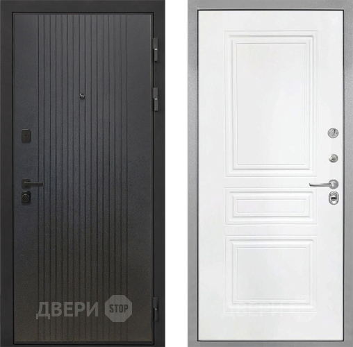Входная металлическая Дверь Интекрон (INTECRON) Профит Black ФЛ-295 ФЛ-243 Белый матовый в Дзержинском